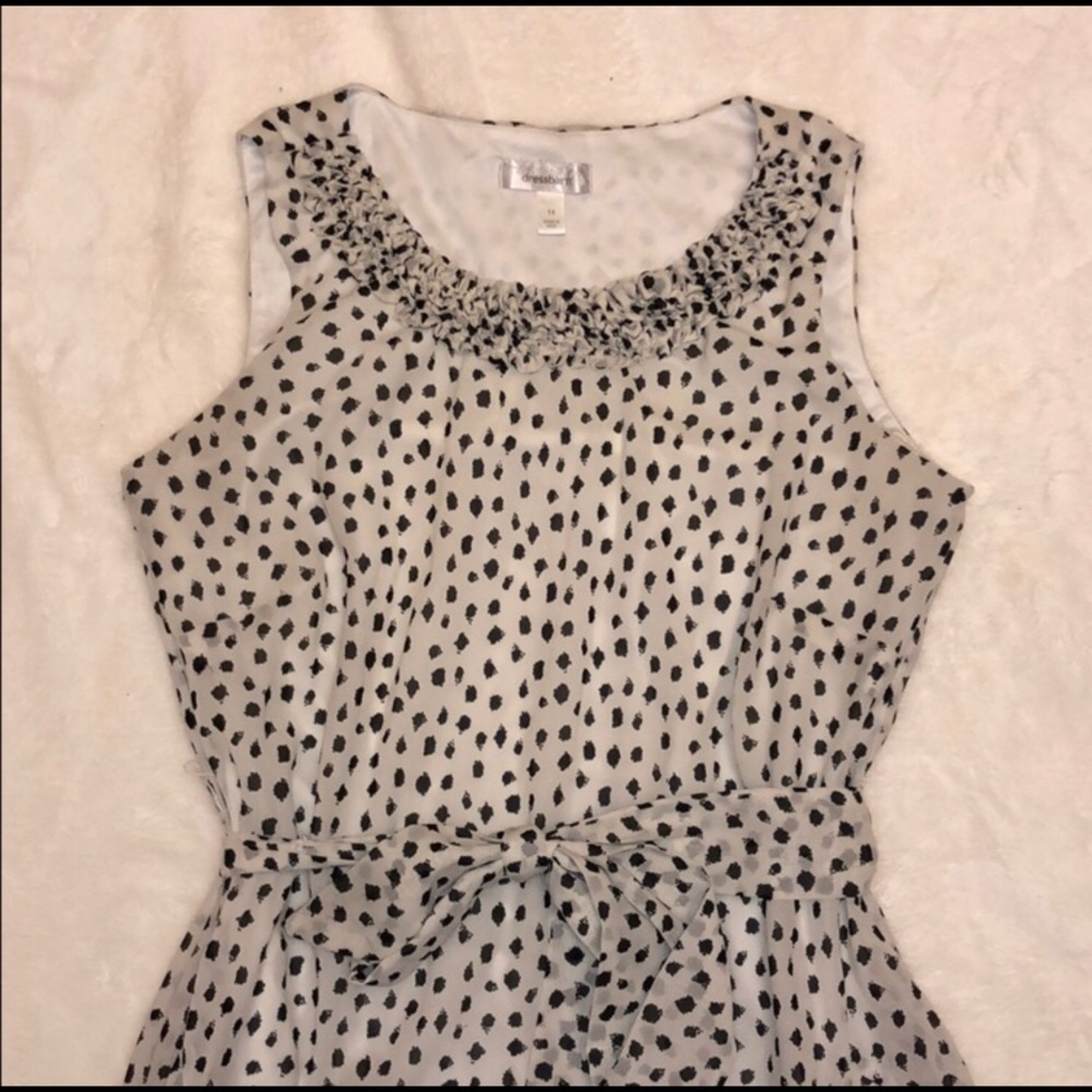 Dress Barn Polka Dot Ruffle Dress